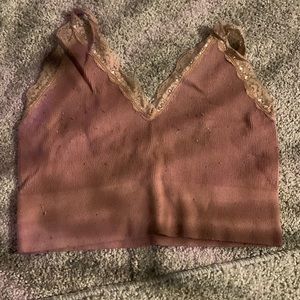 Bozzolo- crop top - size medium/large – salmon color